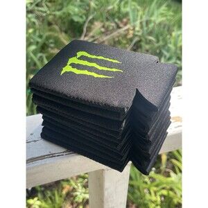 Monster Energy Drink Koozie Black Green Lot of 10